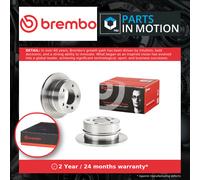 2x Brake Discs Pair Solid fits MERCEDES 350G W463 3.4D Rear 91 to 97 OM603.972