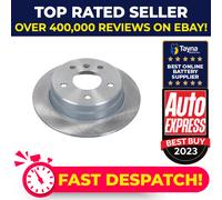 2x Brake Discs Pair Solid fits MERCEDES A160 W168 1.6 Rear 97 to 04 M166.960 Set