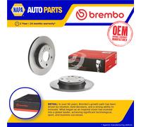 2x Brake Discs Pair Solid fits MERCEDES A160 W168 1.7D Front 98 to 04 260mm Set