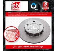 2x Brake Discs Pair Solid fits MERCEDES A160 W169 2.0D Front 04 to 12 OM640.942
