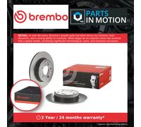 2x Brake Discs Pair Solid fits MERCEDES A160 W176 1.6 Rear 15 to 18 M270.910 Set
