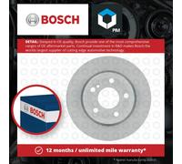 2x Brake Discs Pair Solid fits MERCEDES A180 W176 1.6 Rear 12 to 18 M270.910 Set