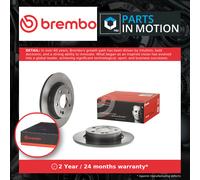 2x Brake Discs Pair Solid fits MERCEDES A220D 177 2.0D Rear 2018 on OM654.920