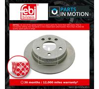 Febi 24750 Brake Disc Rear Premium Fits Mercedes-Benz A-Class 2004 - 2012