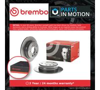 2x Brake Discs Pair Solid fits MERCEDES B180 W245 2.0D Rear 05 to 11 OM640.940