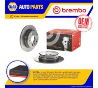 2x Brake Discs Pair Solid fits MERCEDES B180 W245 2.0D Rear 05 to 11 OM640.940