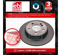 febi bilstein 43816 Brake Disc Set (2 Brake Disc) rear, full, No. of Holes 5