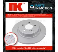 2x Brake Discs Pair Solid fits MERCEDES GLA200 X156 1.6 Rear 2013 on 295mm Set
