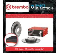 2x Brake Discs Pair Solid fits MERCEDES B220 W247 2.0 Rear 2019 on M260.920 Set