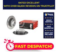 2x Brake Discs Pair Solid fits MERCEDES C180 1.6 Rear 2008 on 278mm Set Brembo