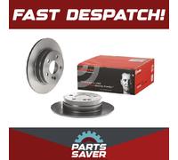 2x Brake Discs Pair Solid fits MERCEDES C180 1.6 Rear 2008 on 278mm Set Brembo