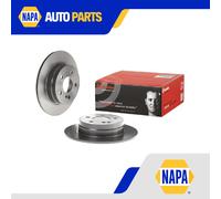 2x Brake Discs Pair Solid fits MERCEDES C180 1.8 Rear 2007 on 278mm Set Brembo