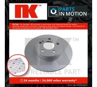 2x Brake Discs Pair Solid fits MERCEDES C200 W204 2.2D Rear 09 to 14 300mm Set