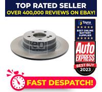 2x Brake Discs Pair Solid fits MERCEDES C200 Rear 1.8 2.1D 2.2D 2007 on 300mm