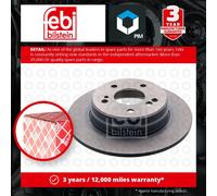 2x Brake Discs Pair Solid fits MERCEDES CLK220 C209 2.2D Rear 05 to 09 OM646.966