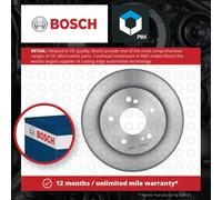 2x Brake Discs Pair Solid fits MERCEDES E300 S124, W210 Rear 3.0 3.0D 93 to 97