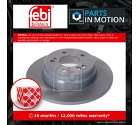 2x Brake Discs Pair Solid fits MERCEDES SLK280 R171 3.0 Rear 05 to 11 M272.942