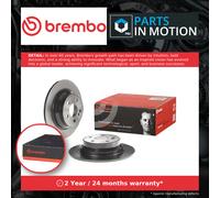 2x Brake Discs Pair Solid fits MERCEDES E200 2.2D Rear 02 to 16 300mm Set Brembo