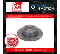 2x Brake Discs Pair Solid fits MERCEDES CLK220 C209 2.2D Rear 05 to 09 OM646.966
