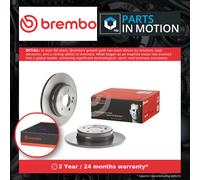 2x Brake Discs Pair Solid fits MERCEDES E250 S210 2.5D Rear 96 to 99 290mm Set