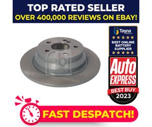 2x Brake Discs Pair Solid fits MERCEDES E270 W211 2.7D Rear 02 to 08 OM647.961