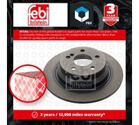 2x Brake Discs Pair Solid fits MERCEDES E300 W211 3.0D Rear 07 to 08 OM642.920