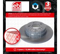 2x Brake Discs Pair Solid fits MERCEDES SLK280 R171 3.0 Rear 05 to 11 M272.942