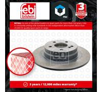 2x Brake Discs Pair Solid fits MERCEDES C220 Rear 2.1D 2.2D 2007 on 300mm Set