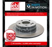 2x Brake Discs Pair Solid fits MERCEDES C200 Rear 1.8 2.1D 2.2D 2007 on 300mm