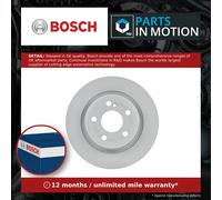 BOSCH 0986479A04 Brake Disc x2 Rear Solid 295mm Outer Ø Fits B-Class CLA