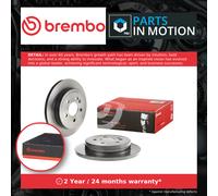 2x Brake Discs Pair Solid fits MERCEDES ML320 W163 3.2 Rear 98 to 02 M112.942