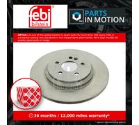 2x Brake Discs Pair Solid fits MERCEDES ML350 W163 3.7 Rear 02 to 05 M112.970