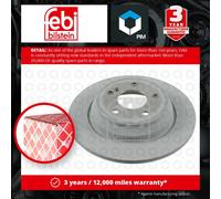 febi bilstein Pair of Brake Disc Rotor 22205 fits Rear OE 220 423 01 12