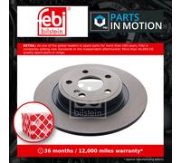 2x Brake Discs Pair Solid fits MERCEDES SLK250 R172 2.2D Rear 2012 on OM651.980