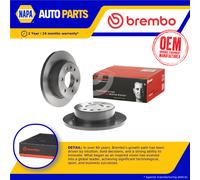 2x Brake Discs Pair Solid fits MERCEDES SPRINTER 2.2D Rear 2006 on 298mm Set New