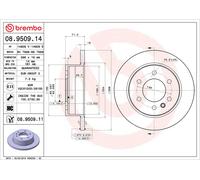 2x Brake Discs Pair Solid fits MERCEDES SPRINTER 907, 910 2.0D Rear 2020 on Set
