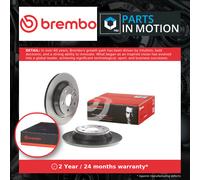 2x Brake Discs Pair Solid fits MERCEDES V200 W447 2.2D Rear 2014 on OM651.950