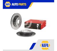 2x Brake Discs Pair Solid fits MERCEDES V300 W447 2.0D Rear 2019 on OM654.920