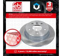 2x Brake Discs Pair Solid fits MERCEDES VANEO 414 1.9 Rear 02 to 05 M166.991 Set
