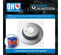 2x Brake Discs Pair Solid fits MERCEDES V220 W447 2.2D Rear 2014 on OM651.950 QH