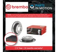 2x Brake Discs Pair Solid fits MINI CONVERTIBLE COOPER F57 1.5 Rear 2014 on Set