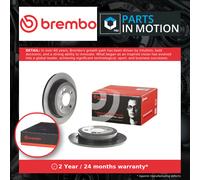 2x Brake Discs Pair Solid fits MINI COOPER R56 2.0D Rear 11 to 13 N47C20A 259mm