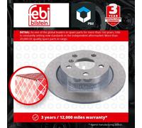 2x Brake Discs Pair Solid fits BMW X1 F48 Rear 1.5 2.0 2.0D 2014 on 280mm Set