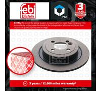 2x Brake Discs Pair Solid fits MINI ROADSTER COOPER R59 1.6 Rear 11 to 15 Set