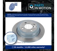 2x Brake Discs Pair Solid fits MINI COUPE COOPER R58 Rear 1.6 2.0D 10 to 15 Set