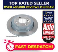 Blue Print Pair of Solid Painted Brake Disc Rotor ADG04375 fits REAR