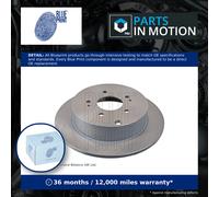 2x Brake Discs Pair Solid fits MITSUBISHI GRANDIS NA8W 2.0D Rear 05 to 10 BSY