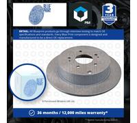 2x Brake Discs Pair Solid fits MITSUBISHI GRANDIS NA8W 2.0D Rear 05 to 10 BSY