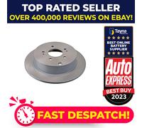 2x Brake Discs Pair Solid fits MITSUBISHI GRANDIS NA4W 2.4 Rear 04 to 11 4G69