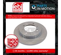 2x Brake Discs Pair Solid fits MITSUBISHI LANCER Mk5, Mk6 Rear 1.6 2.0 92 to 03